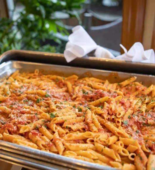 Black Bear catering featuring penne alla vodka