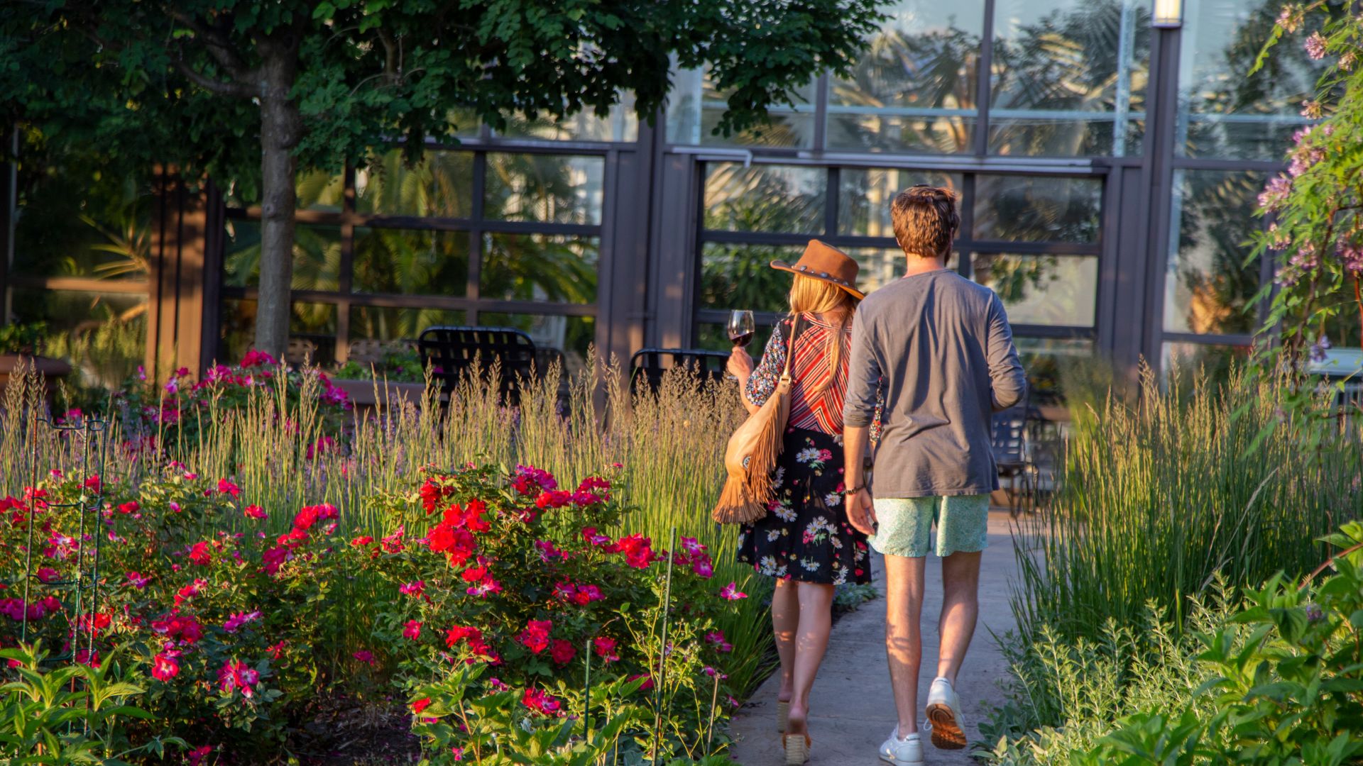 Couple's Walk in Chef's Garden