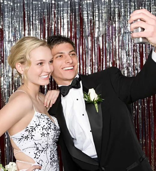 Couple Taking Selfie at Prom