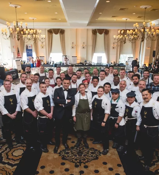 Robby Younes & Chefs at Wine Event