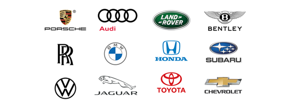 Paul Miller dealership logos.